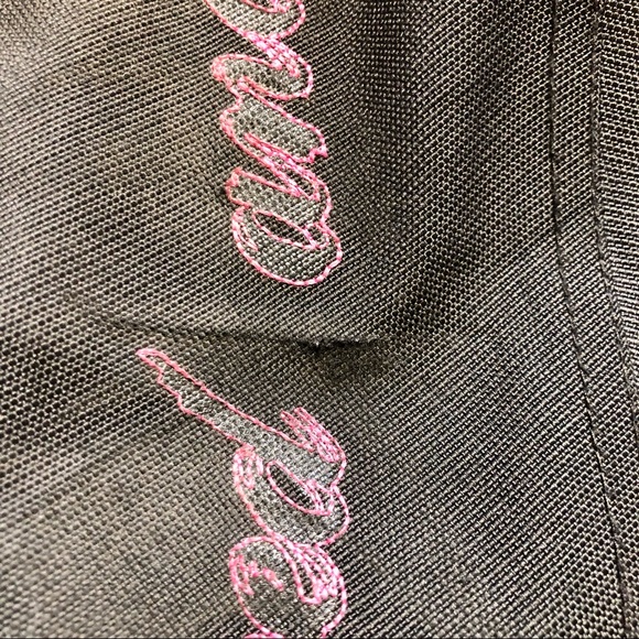 Speed and strength black/pink w/bling motorcycle jacket & matching chaps - Picture 12 of 16